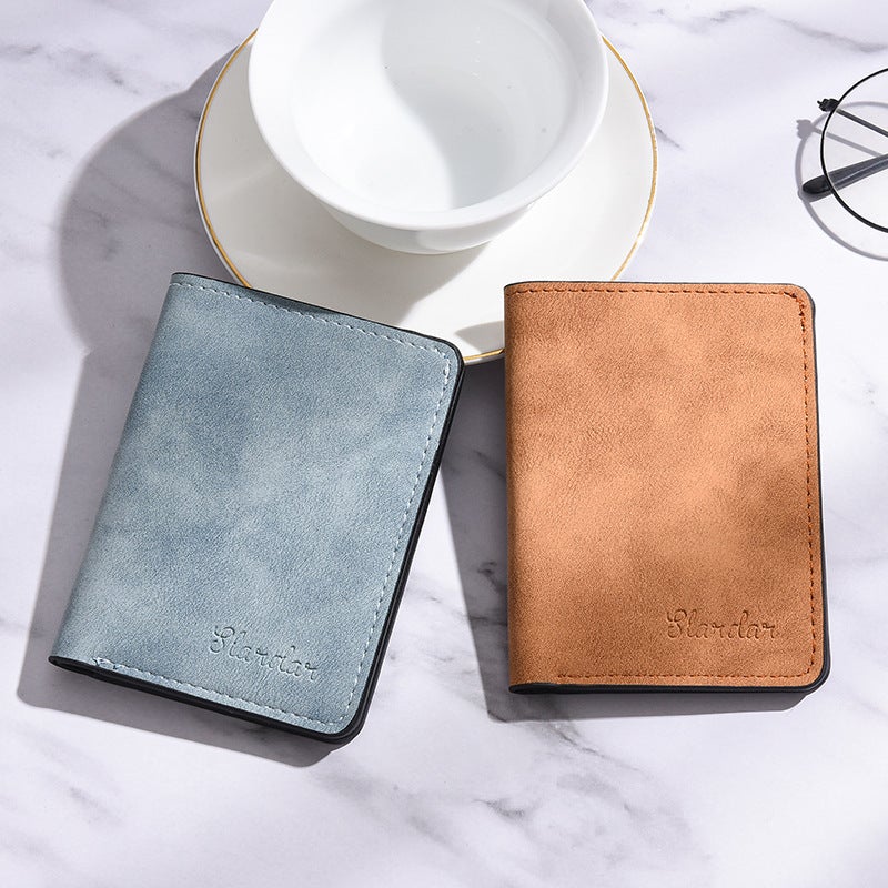 Ultra-Thin Mini Small Wallet Men'S Short Student Men'S Card Holder Driver'S License Wallet Young Men'S Vertical Wallet Soft - Image 5